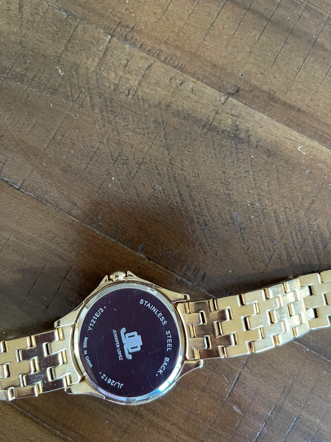 Jennifer Lopez Gold Tone Crystal Accent Watch - photo 2