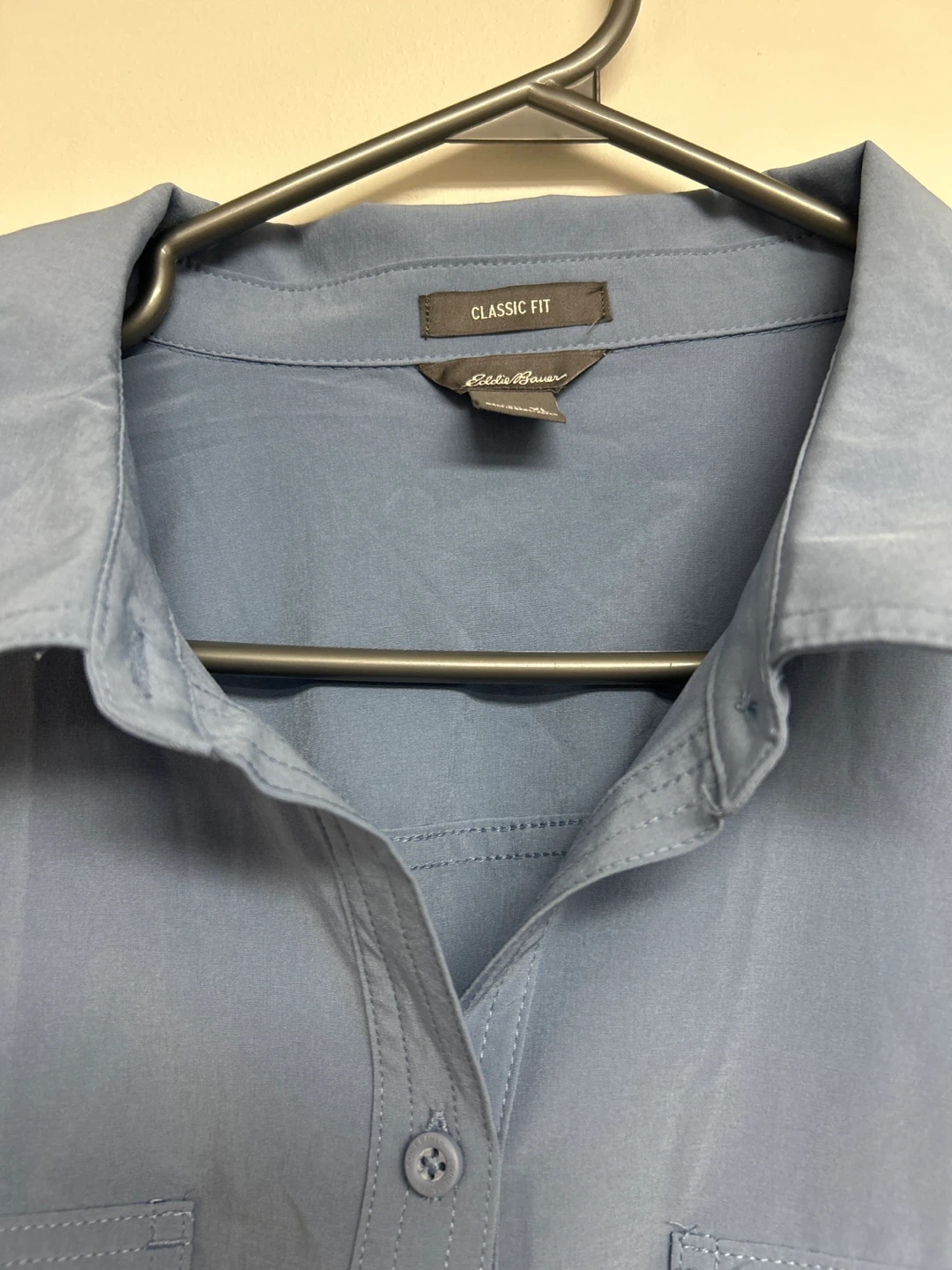 Eddie Bauer Women's Classic Fit Blue Long Sleeve Shirt XL - photo 2