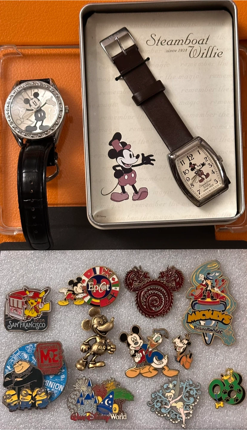 Disney Rare Collectible Lot - Watch, Coins, Pins, and Note - photo 4
