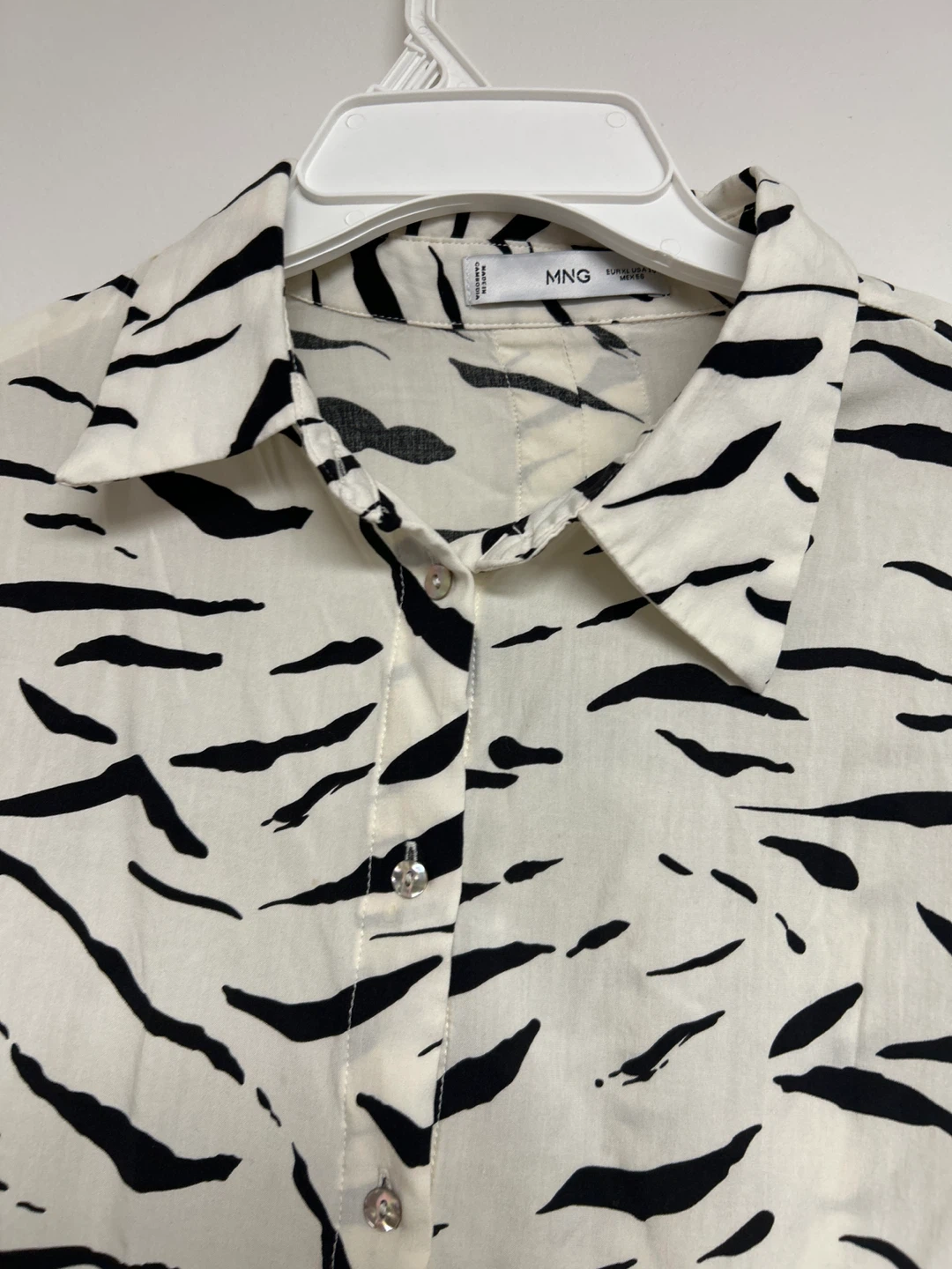 MNG Animal Print Button-Up Shirt - photo 2