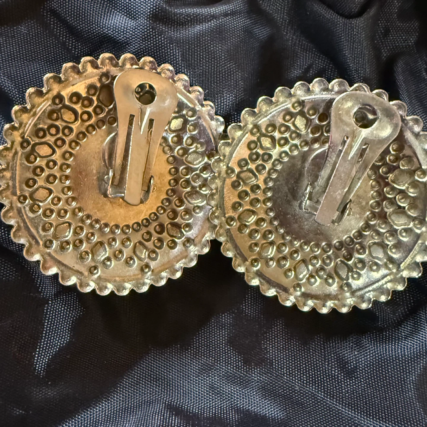 Vintage Clip-On Hob Knob Earrings - photo 2