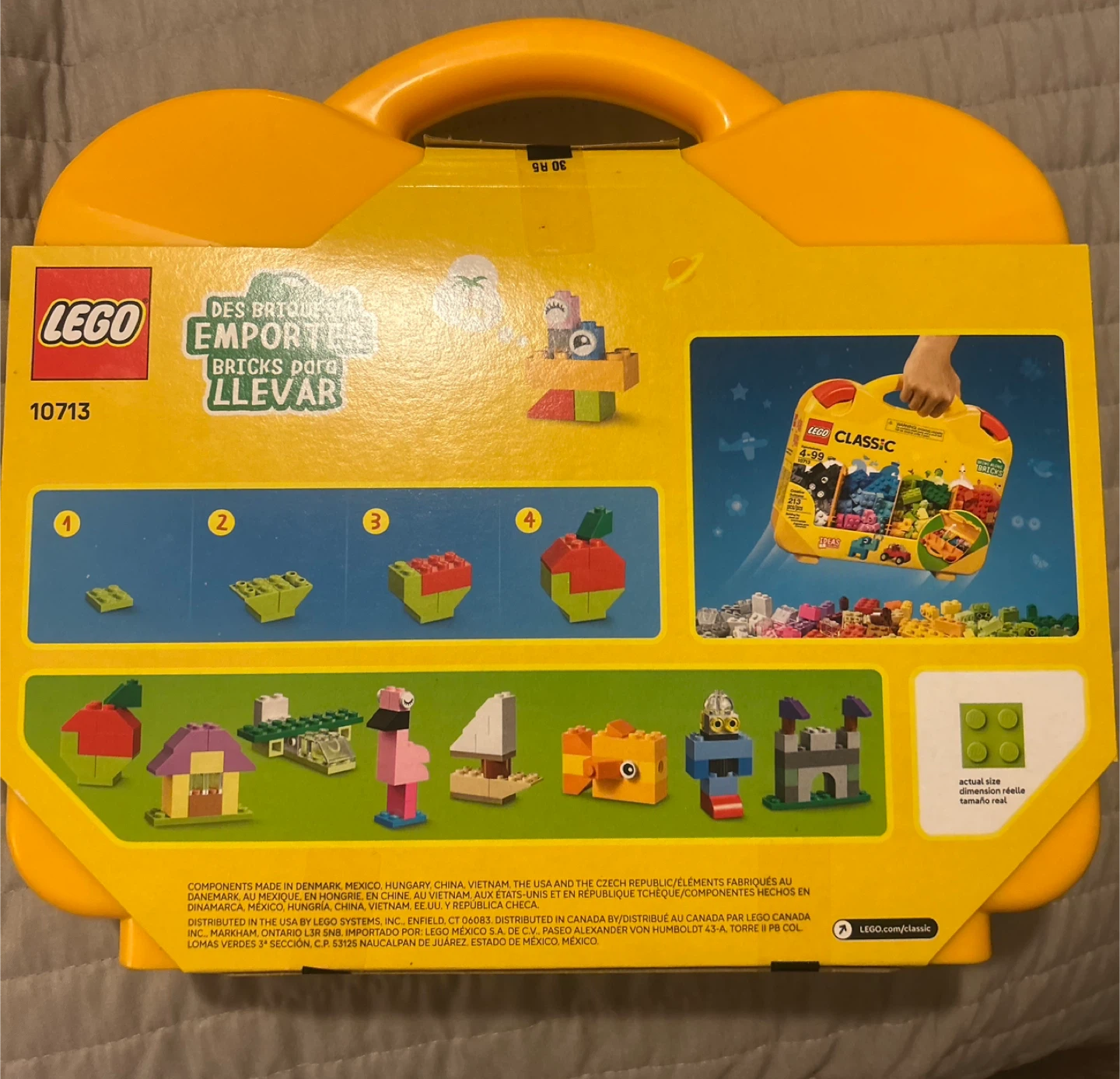 LEGO Classic Creative Suitcase Building Toy 213 pcs - photo 2