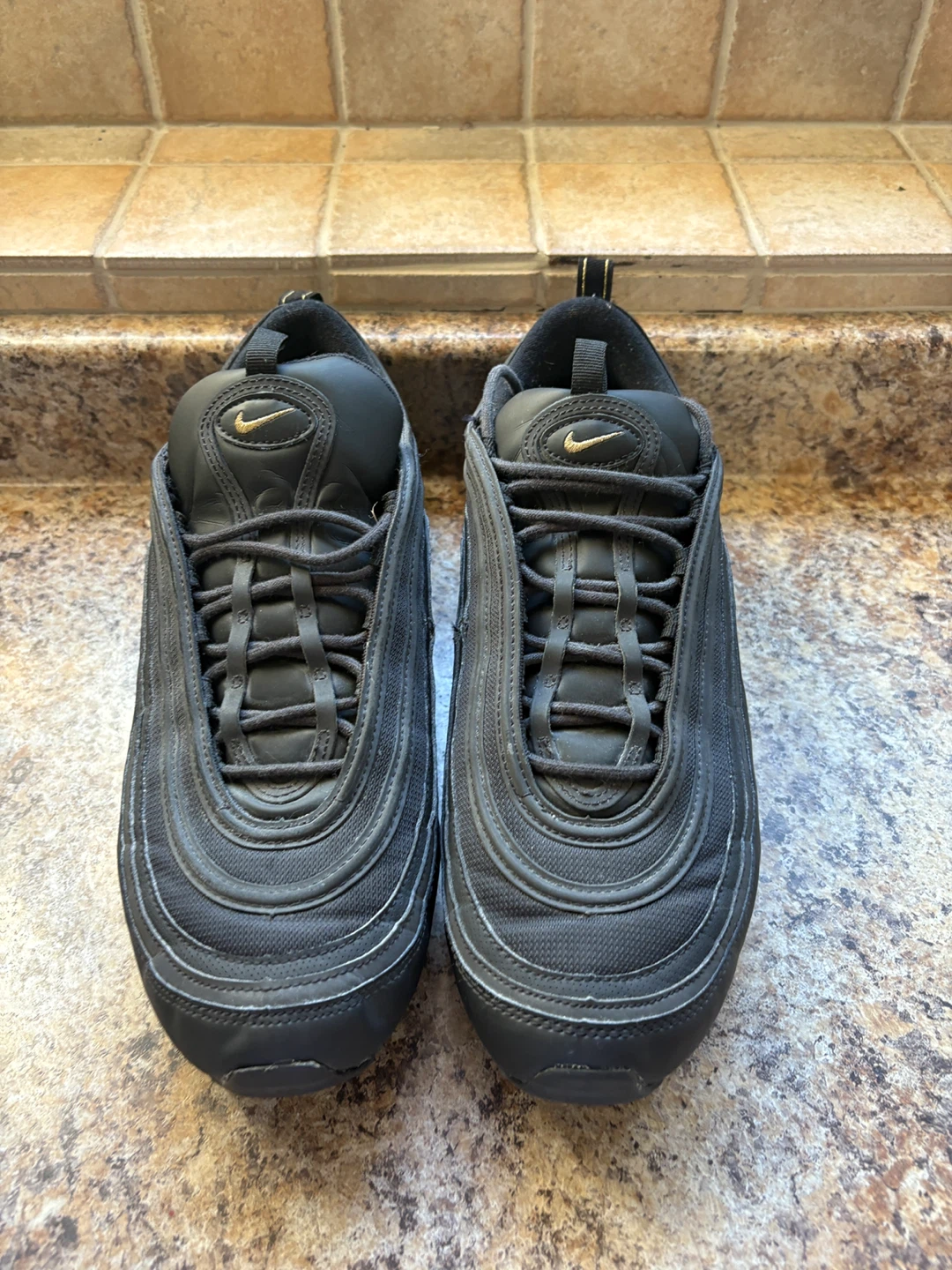 Nike Air Max 97 Black Gold Sneakers - photo 4