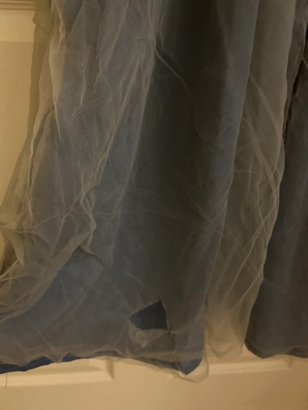 Women's Blue and Cream Tulle Dress size S - photo 3