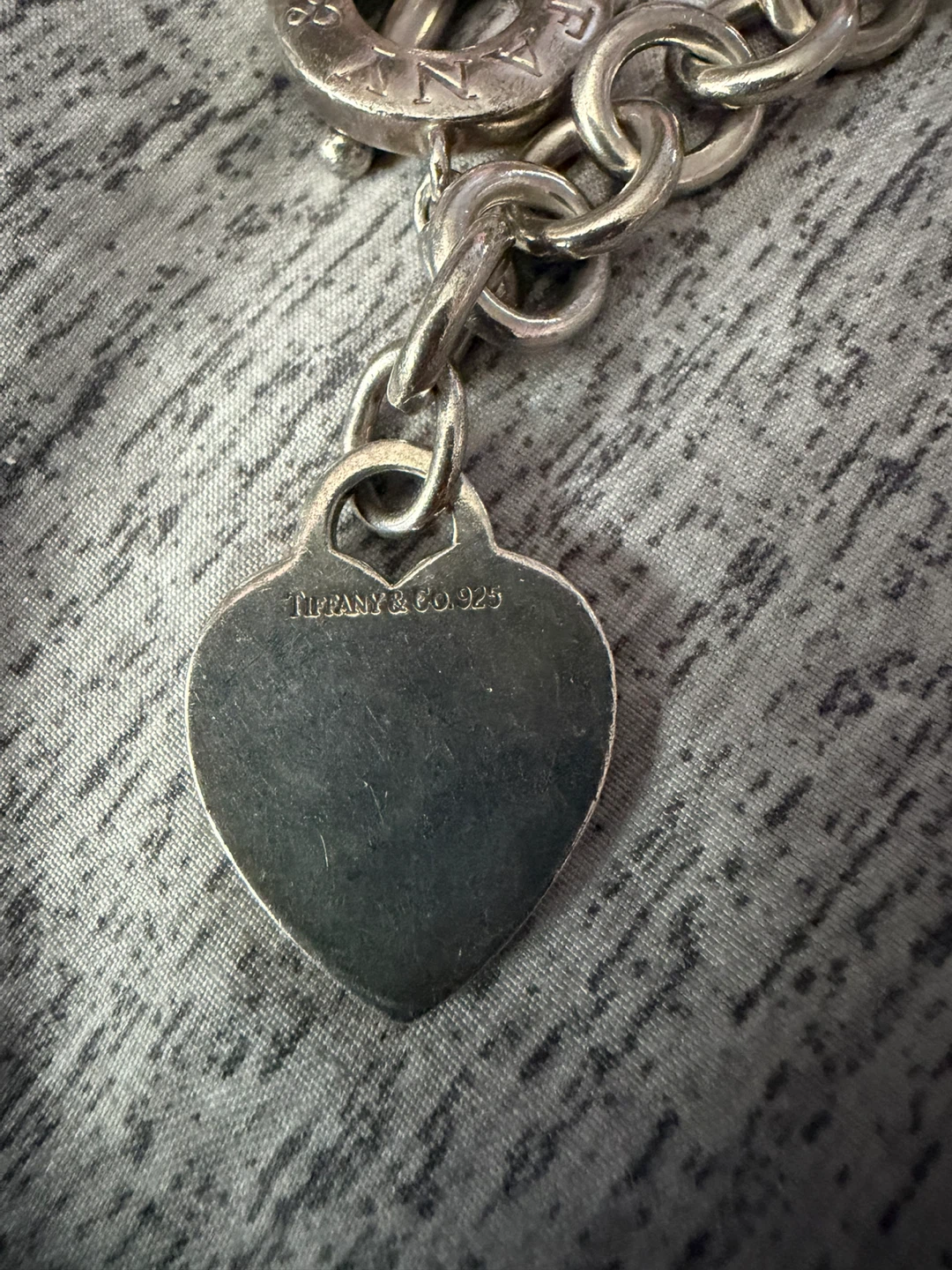 Tiffany & Co. Sterling Silver Heart Tag Toggle necklace - photo 2