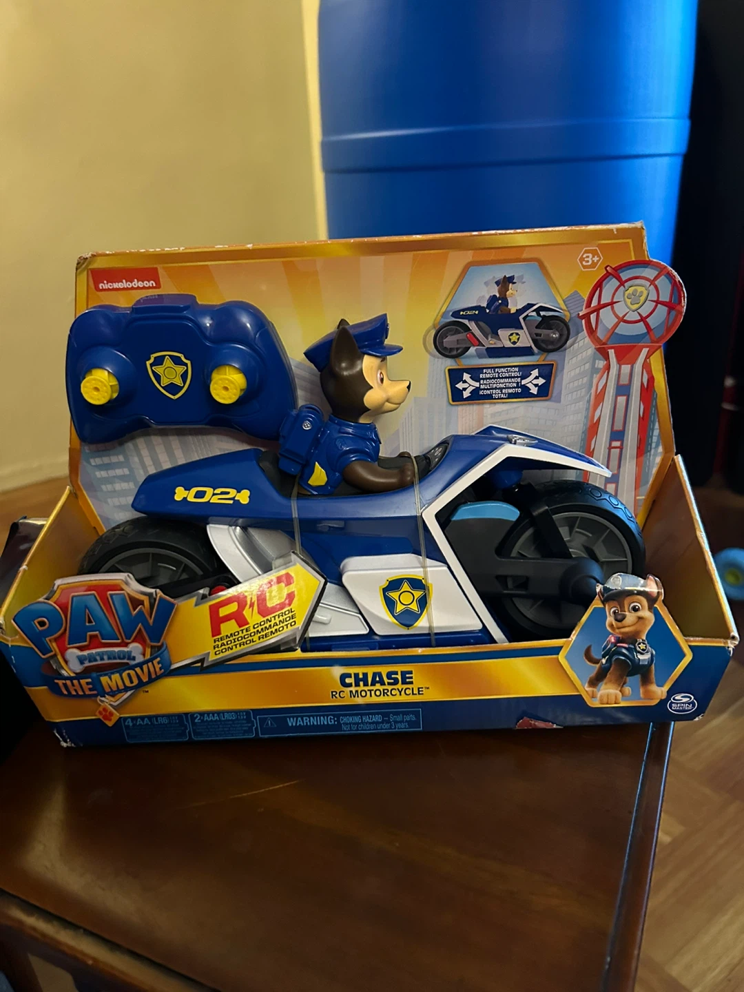 Nickelodeon Paw Patrol The Movie Chase RC Motorcycle Toy