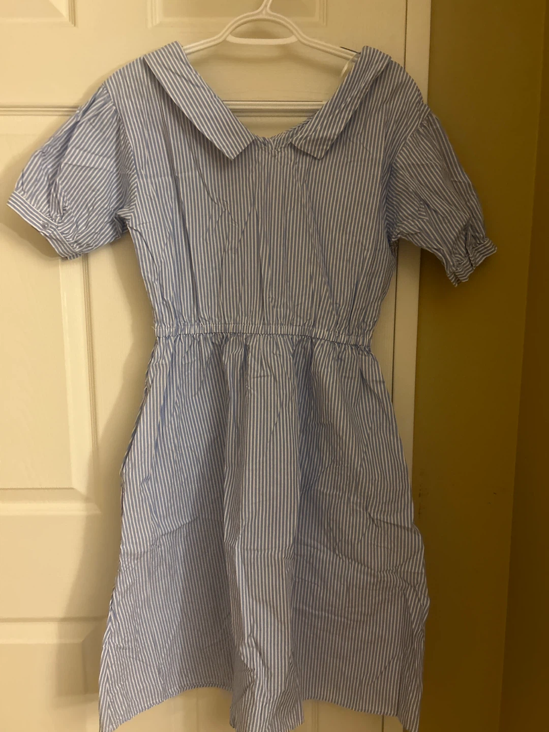 C&A Blue and White Striped Dress - Size M - photo 2