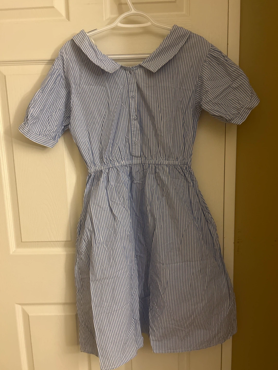 C&A Blue and White Striped Dress - Size M