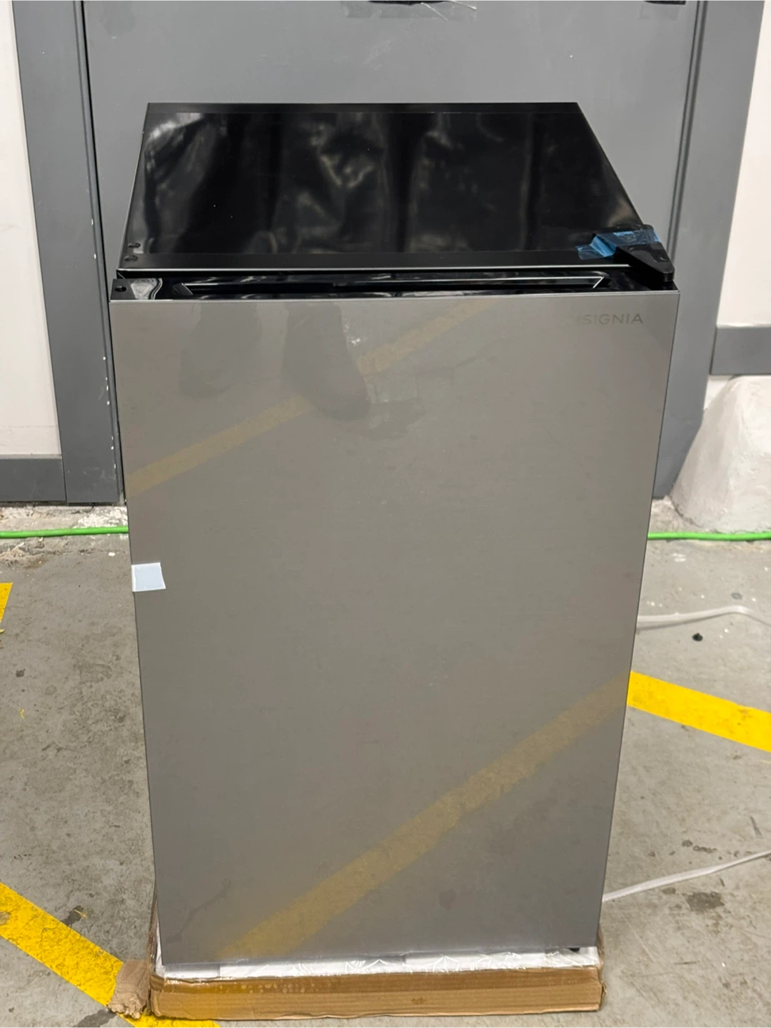 Insignia 4.4 cu ft Glass Door Compact Fridge