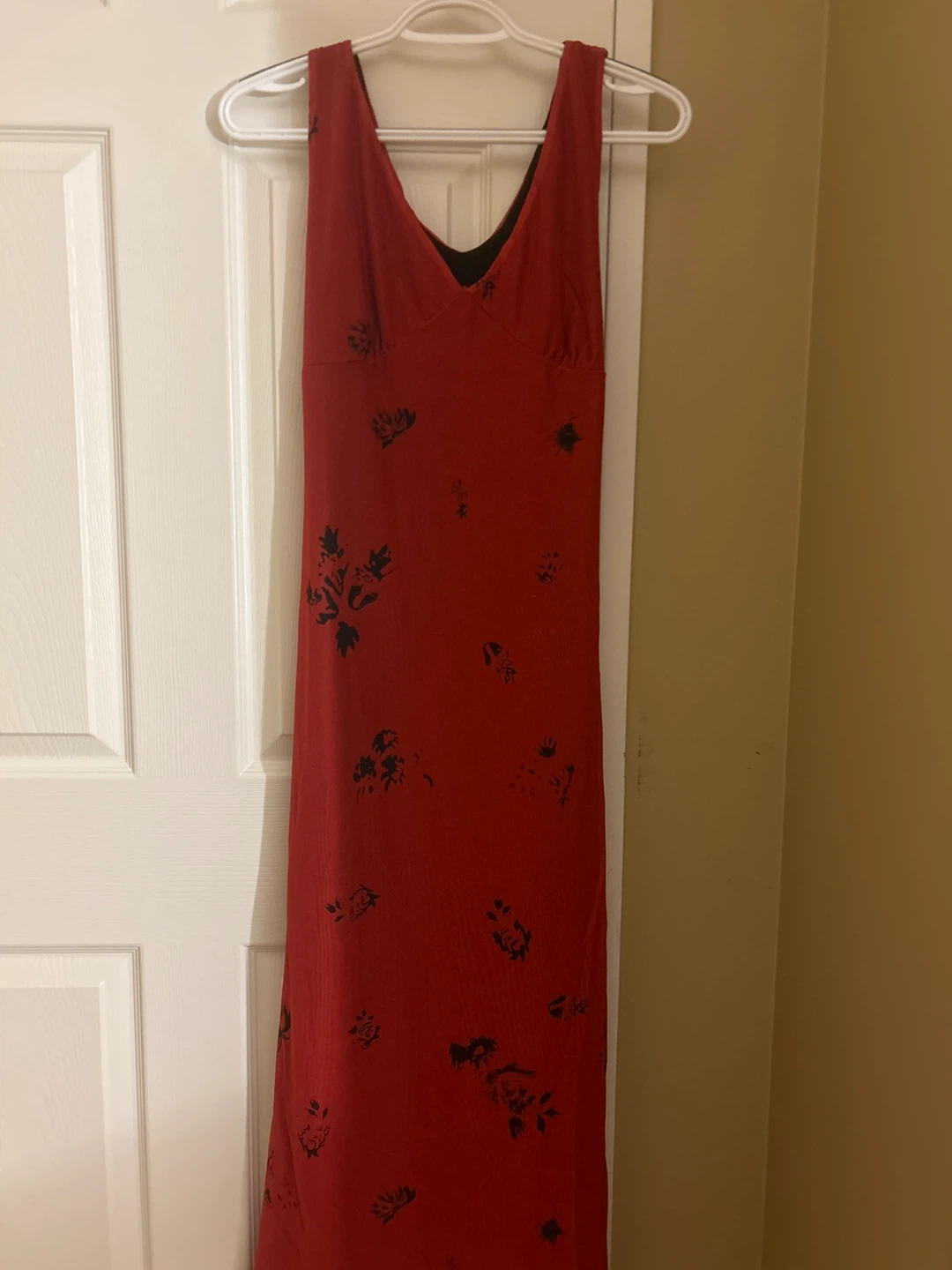 Red Floral Maxi Dress size Small