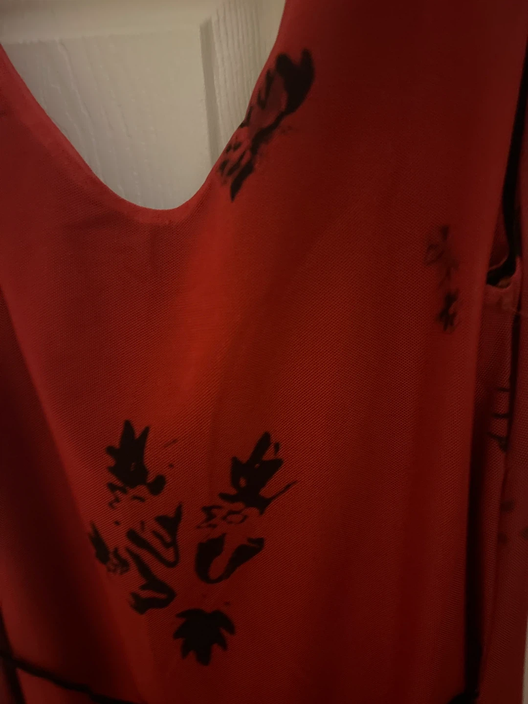 Red Floral Maxi Dress size Small - photo 3