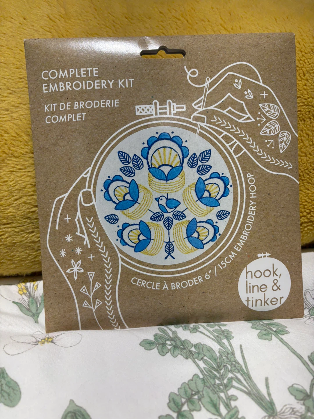 Hook, Line & Tinker Golden Rings Embroidery Kit