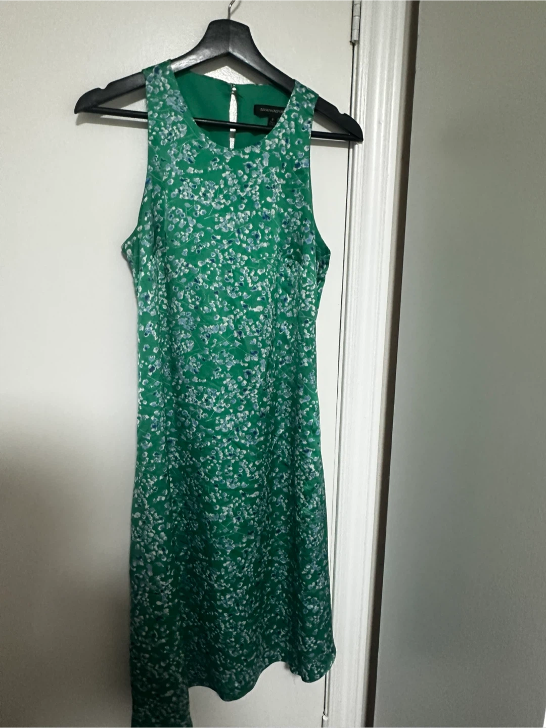 Banana Republic Green Floral Sleeveless Dress Size 8 - photo 2