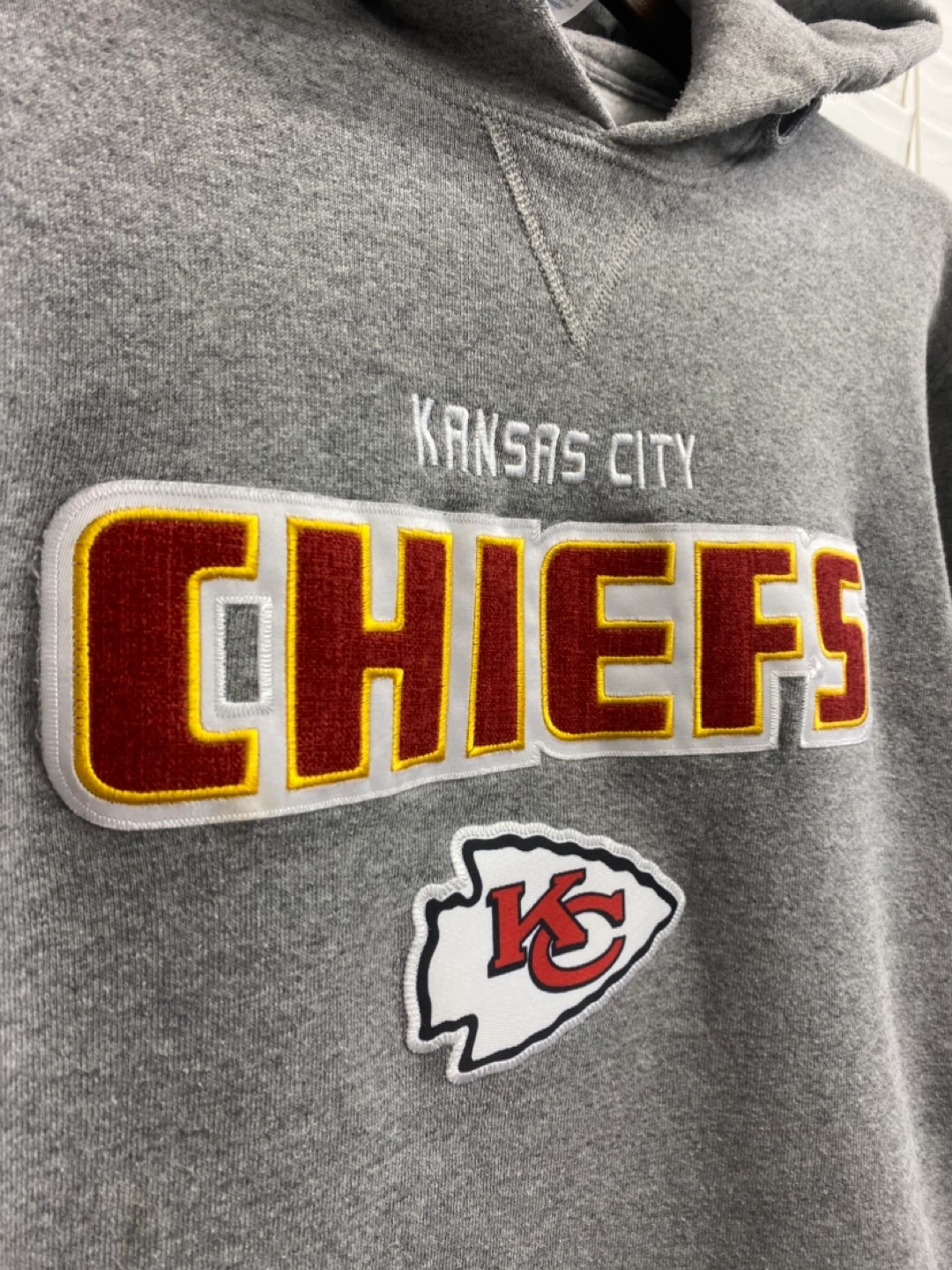 Russell Athletic Kansas City Chiefs Hoodie - Grey - Medium - photo 3