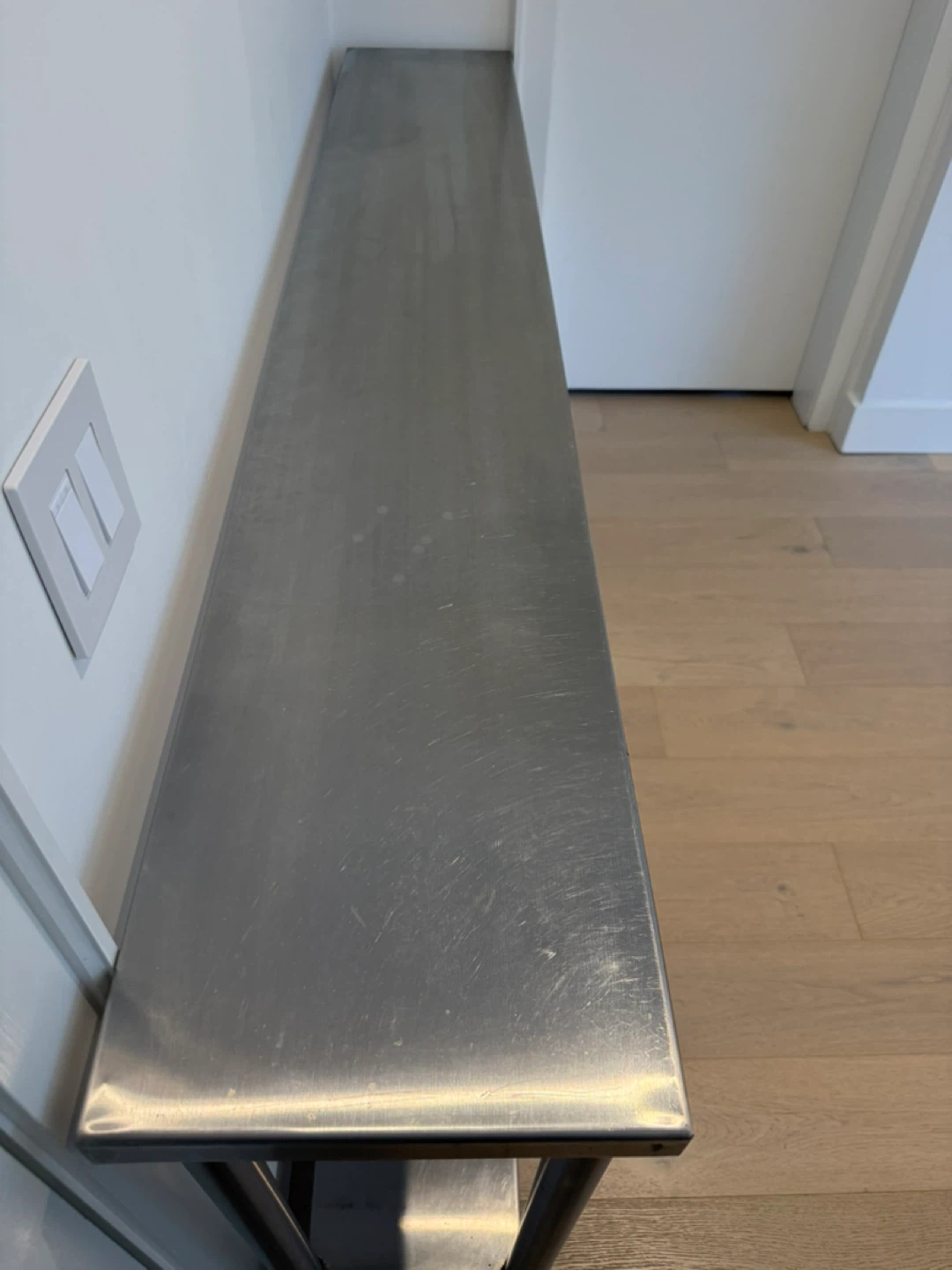Stainless Steel throughout Console Table with Shelf - photo 2