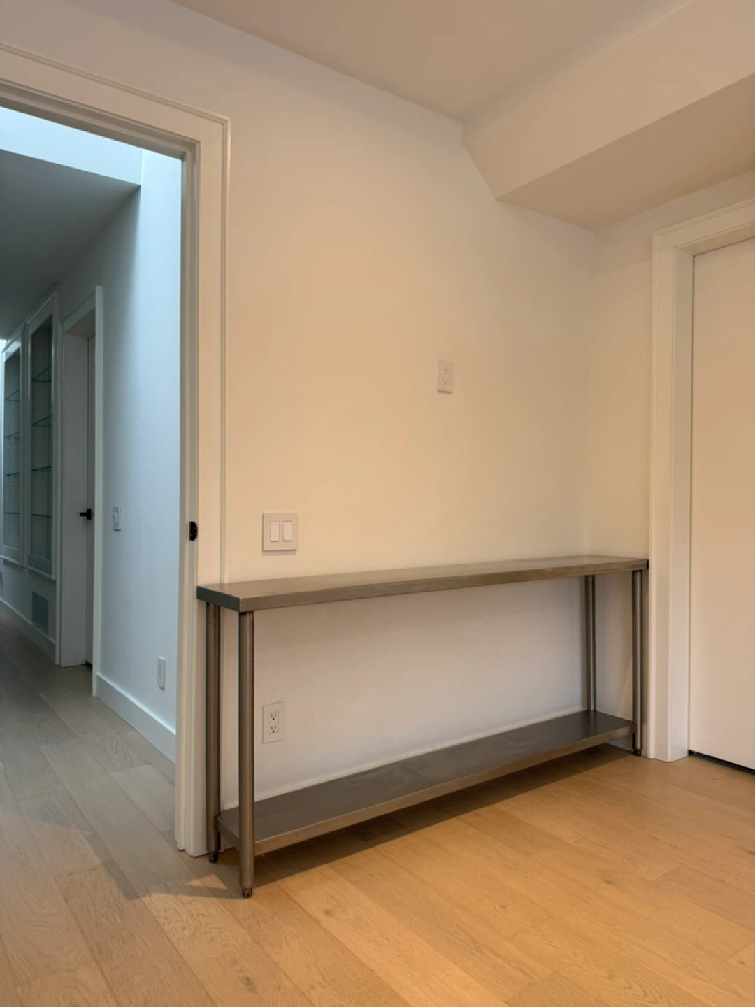 Stainless Steel throughout Console Table with Shelf - photo 3
