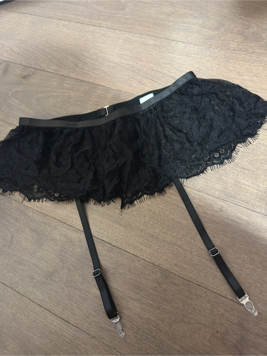 Black Lace Garter Belt