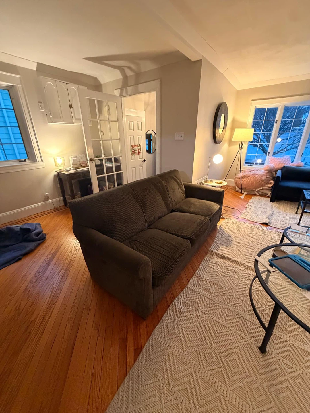 Brown Corduroy Sofa - photo 2