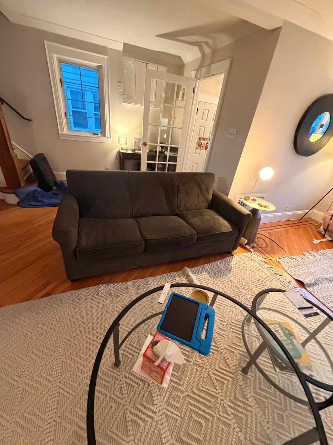 Brown Corduroy Sofa
