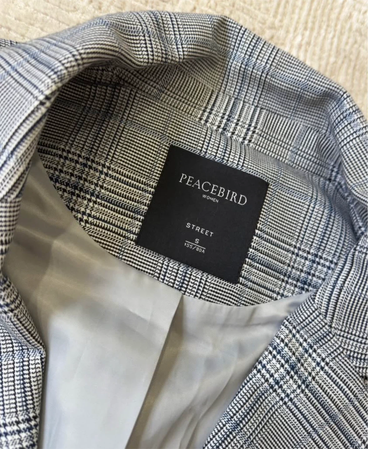 Peacebird Women's Plaid Blazer - Size S - photo 3