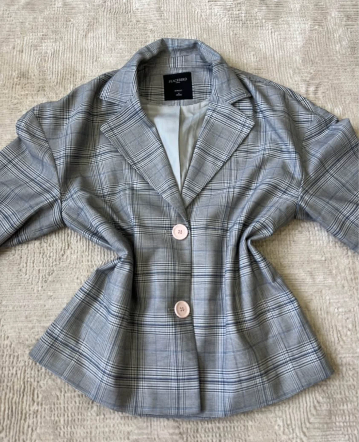 Peacebird Women's Plaid Blazer - Size S