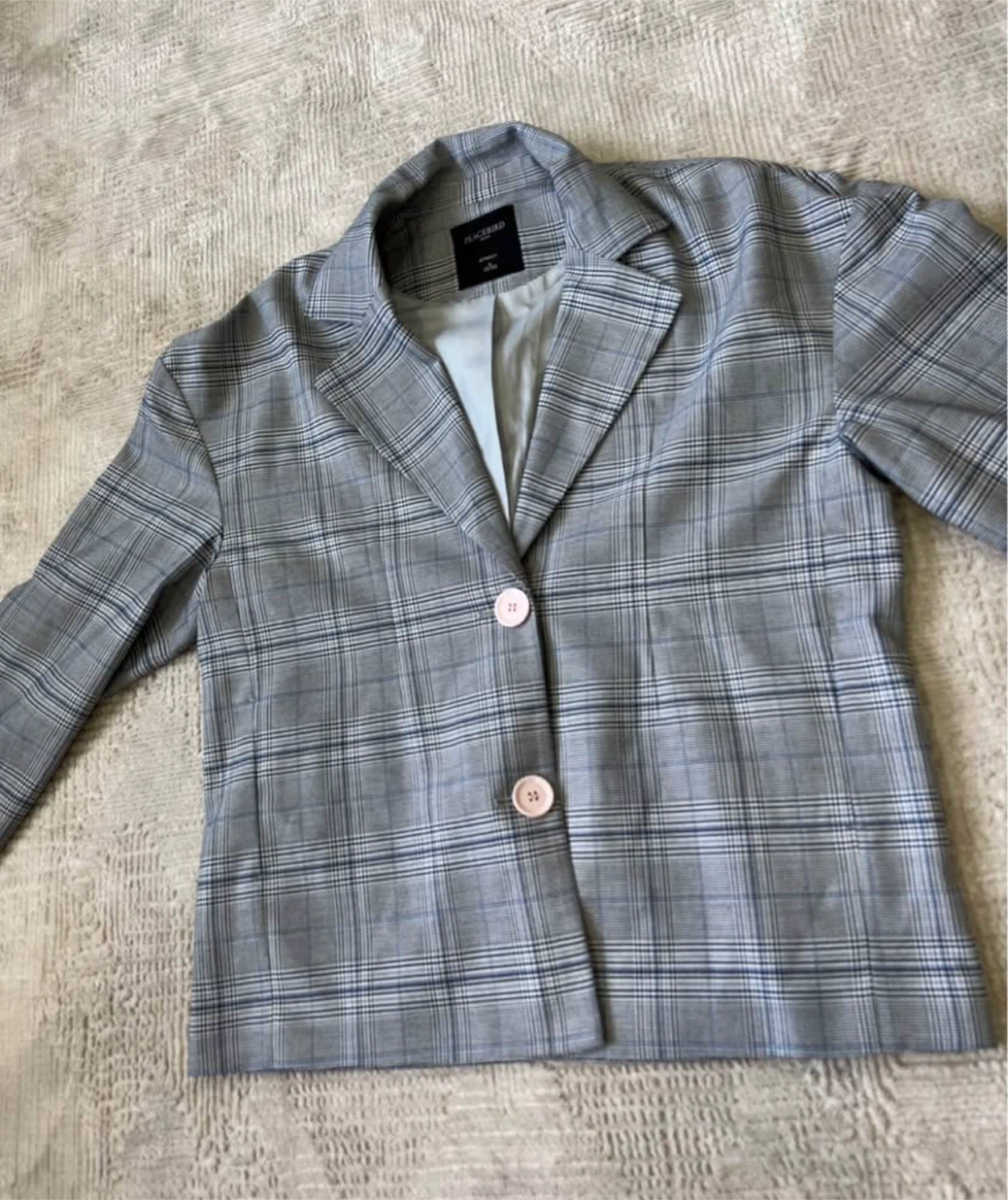 Peacebird Women's Plaid Blazer - Size S - photo 4