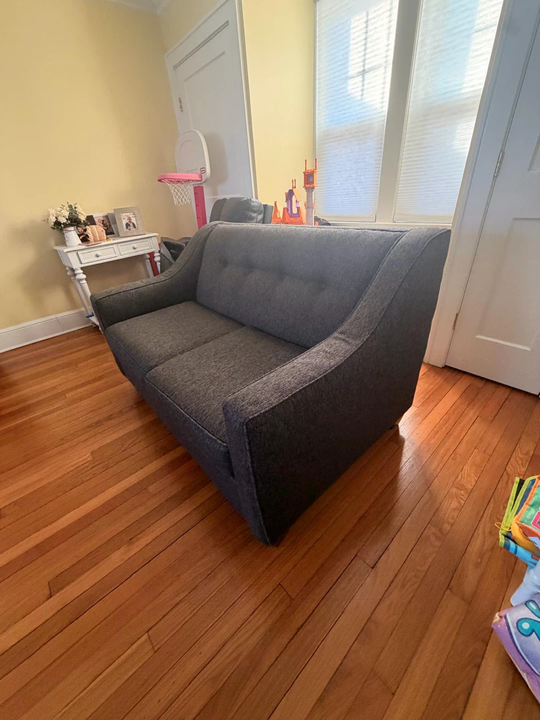 Dark Gray Loveseat Sofa