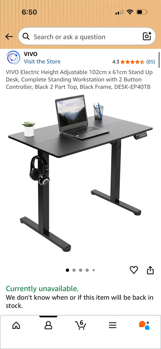 Electric Height Adjustable Stand Up Desk