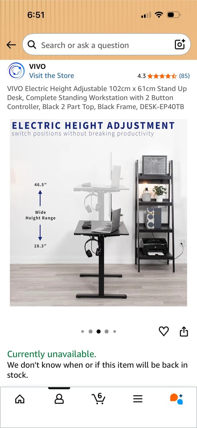 Electric Height Adjustable Stand Up Desk - photo 2