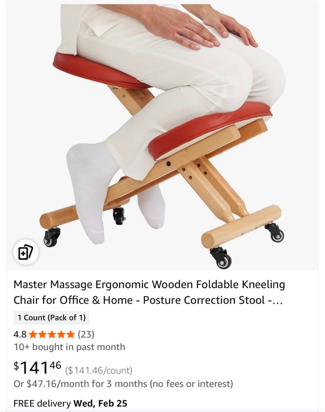 Master Massage Ergonomic Kneeling Chair - photo 5