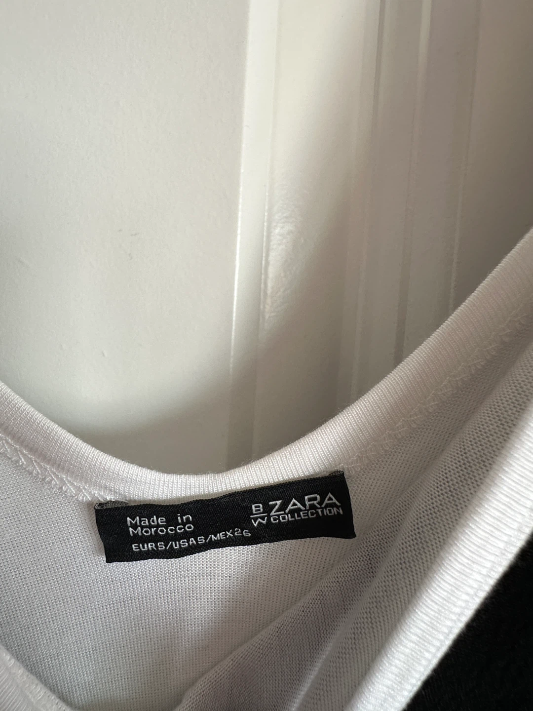 Zara Black Slip Dress with White Underlayer - photo 5