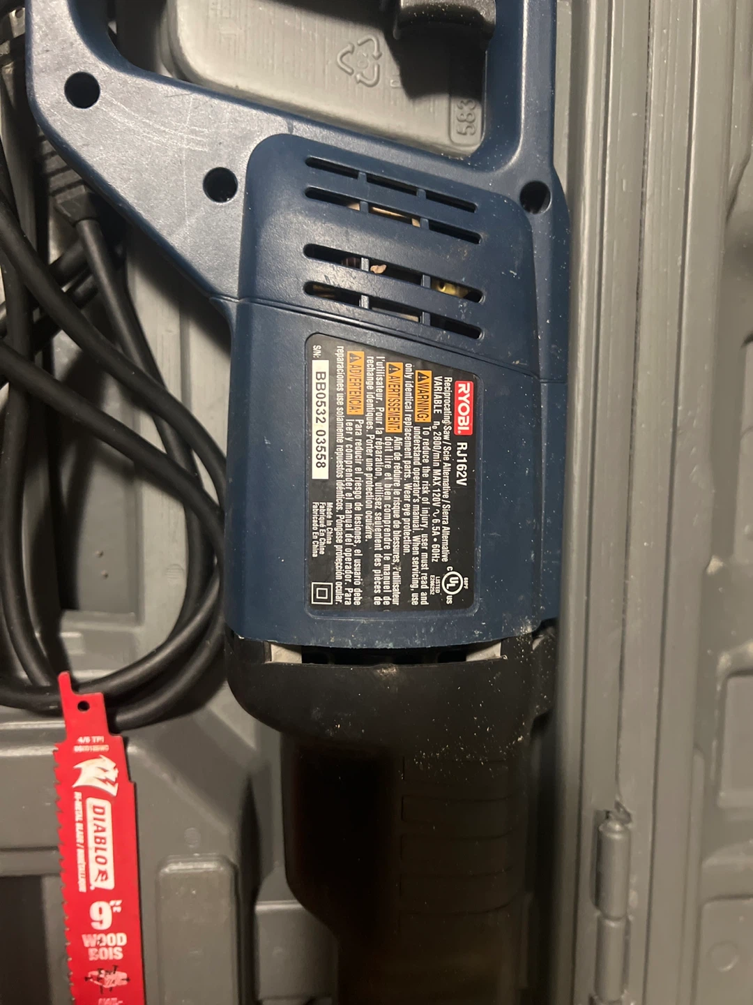 Ryobi Reciprocating Saw with Case - photo 2