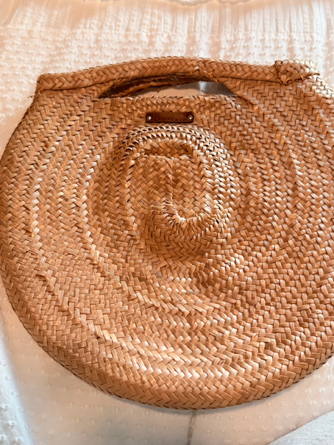 Natural Straw Round Bag - photo 5
