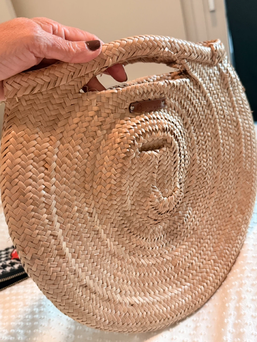 Natural Straw Round Bag - photo 2