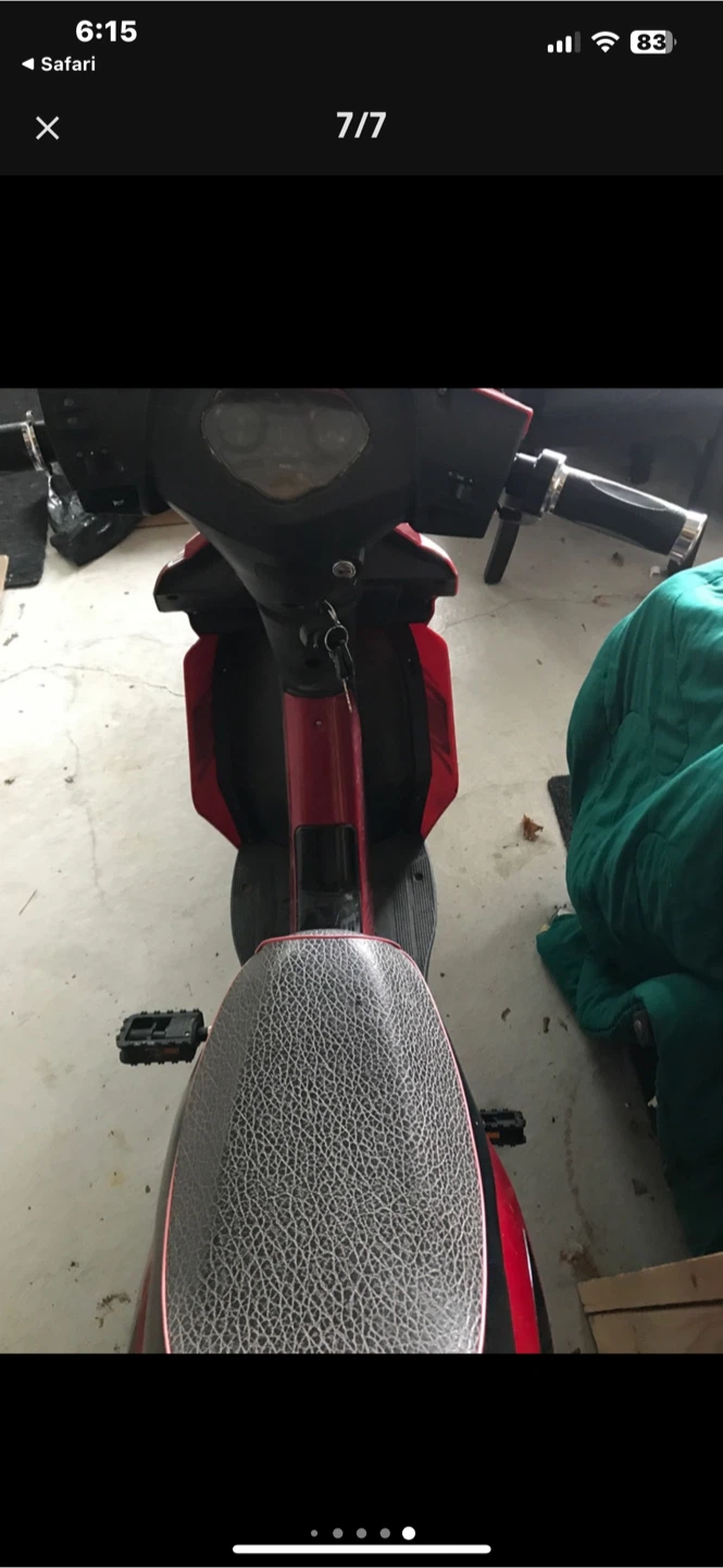 Daymak Electric bike with full fairings and LED lighting