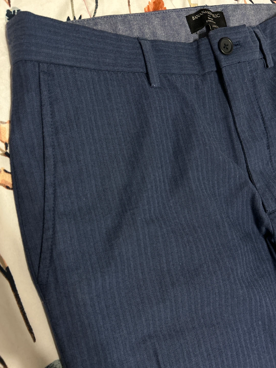 Banana Republic Slim Fit Dress Pants - Blue - 32x32 - photo 3