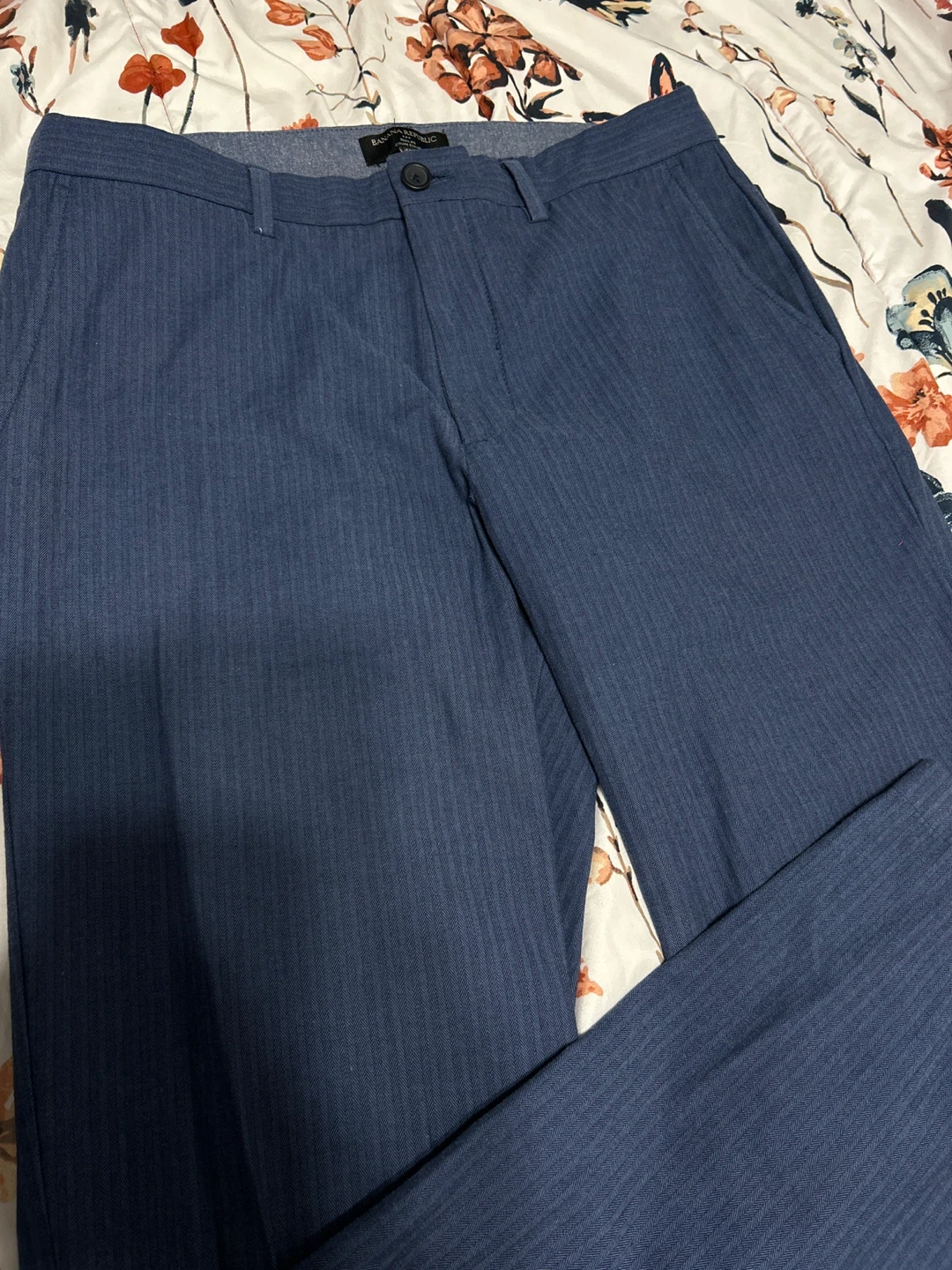 Banana Republic Slim Fit Dress Pants - Blue - 32x32