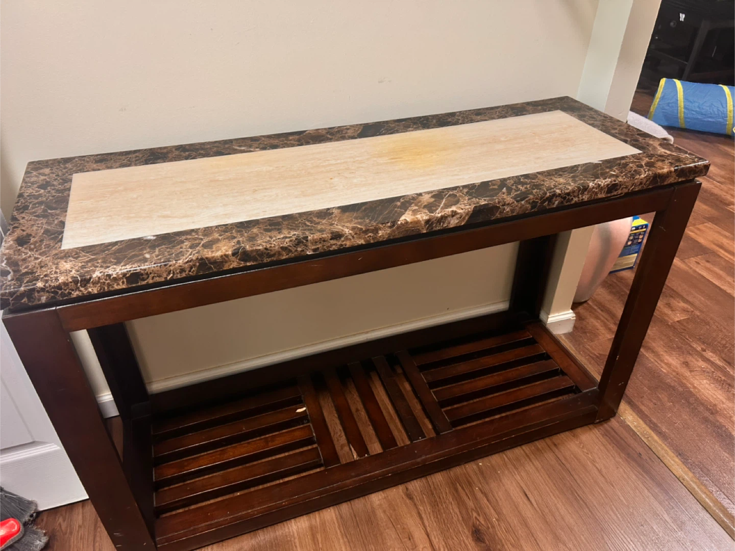 Console Table with Marble Top