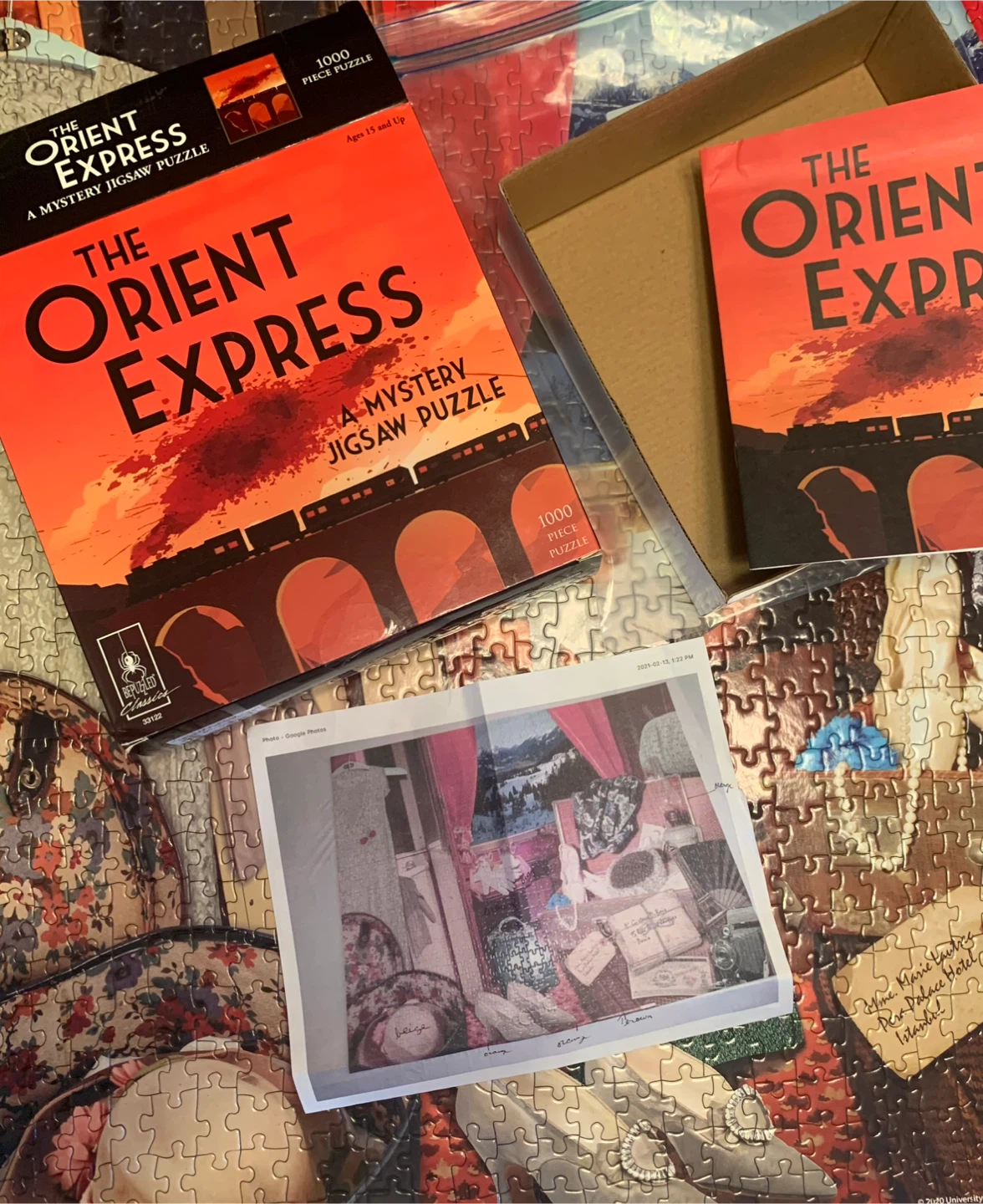 The Orient Express Mystery Jigsaw Puzzle - 1000 Pieces - photo 3