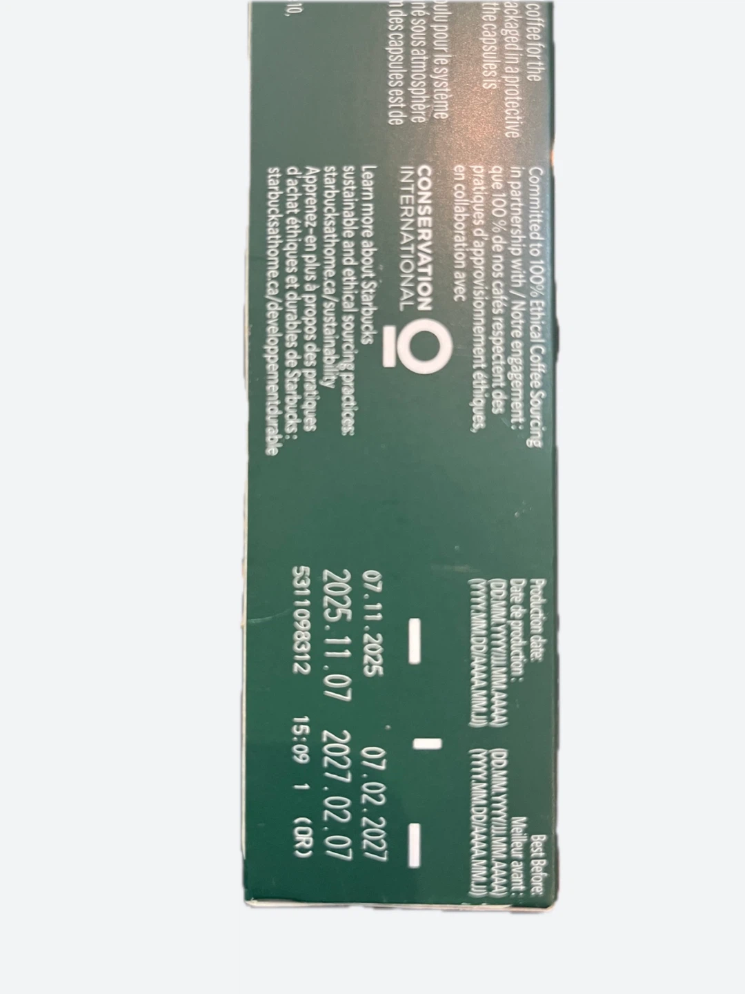 Starbucks Torréfaction Espresso Roast Coffee Capsules - photo 2