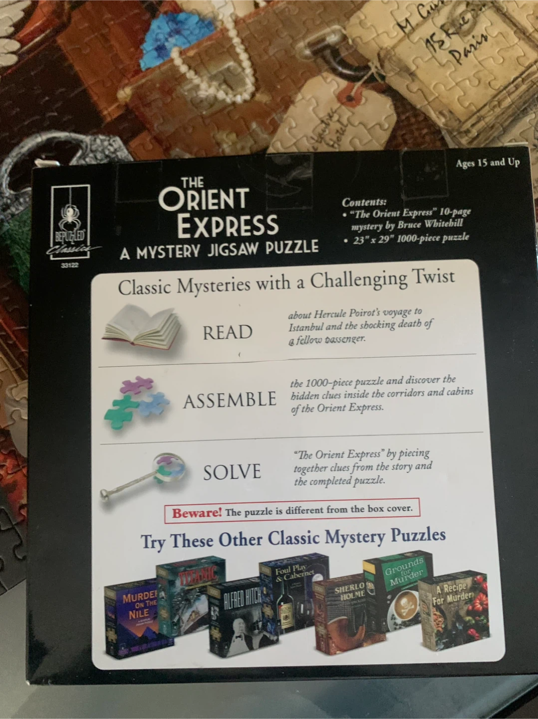 The Orient Express Mystery Jigsaw Puzzle - 1000 Pieces - photo 4