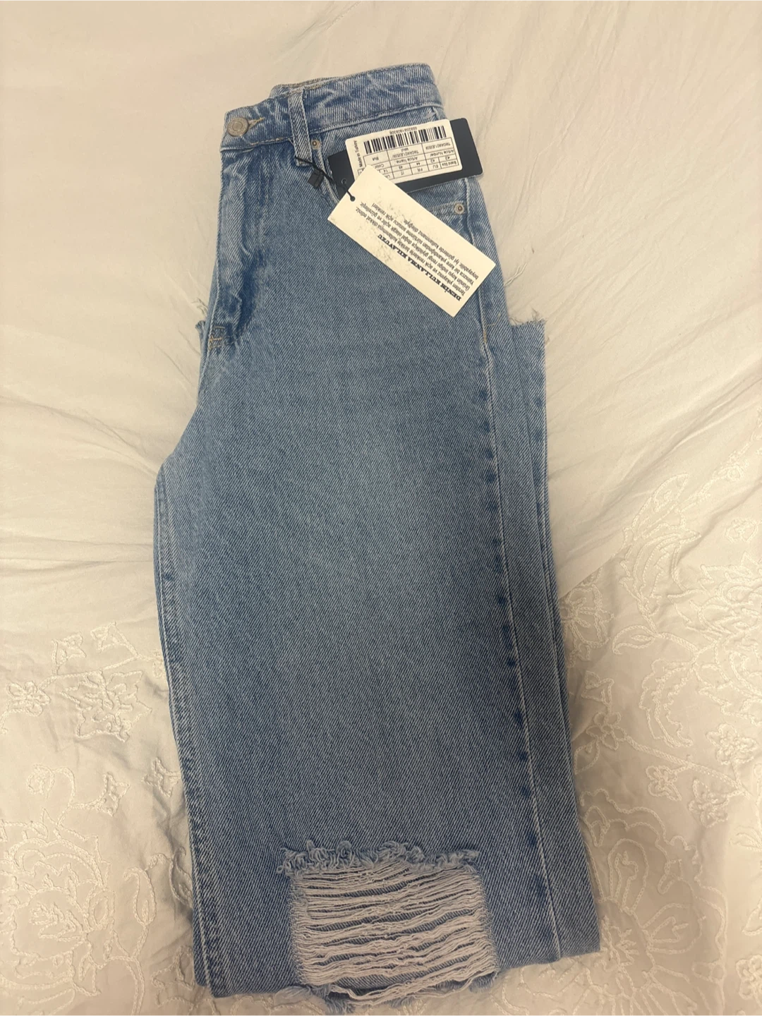 Shein Wide Leg Distressed Jeans - photo 2