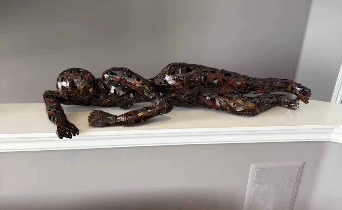 Metal Humanoid Sculpture