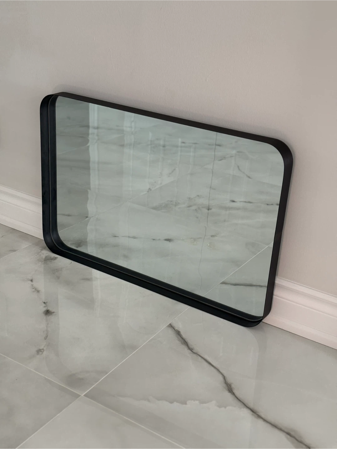BRAND NEW 20x30” Vanity Mirror Black Rectangle Metal Frame - photo 4
