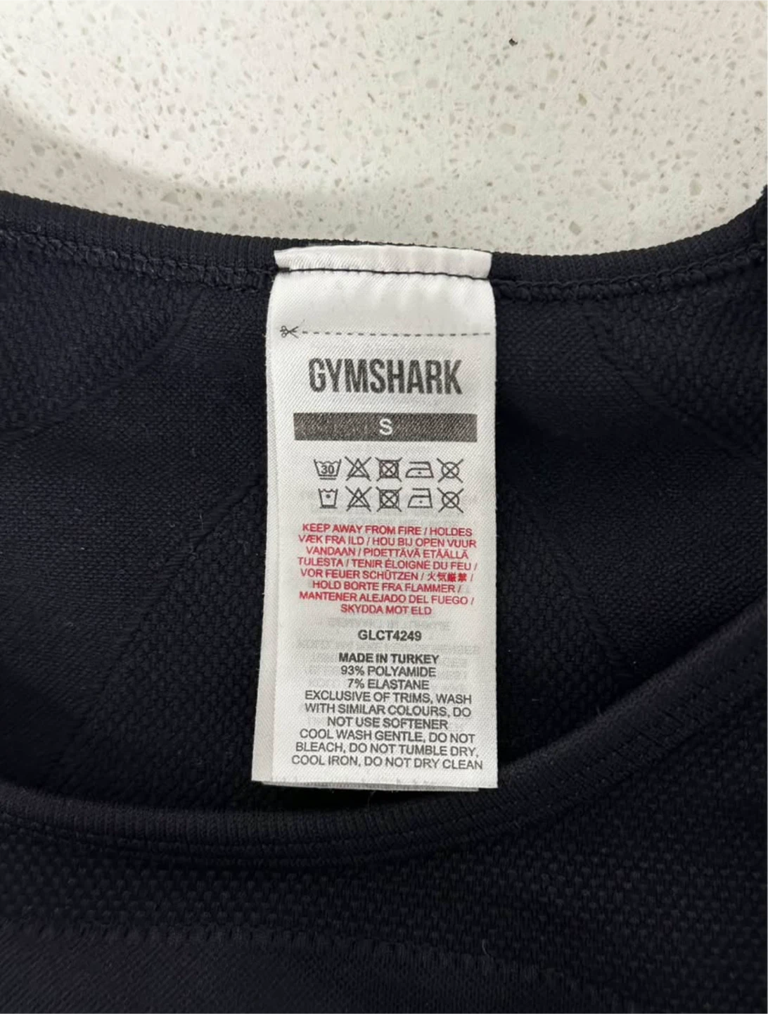Gymshark Black Long Sleeve Crop Top - photo 4