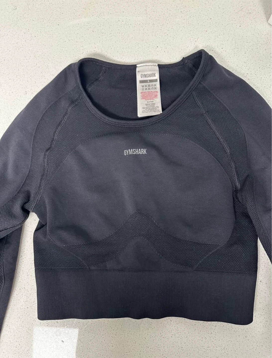 Gymshark Black Long Sleeve Crop Top - photo 5