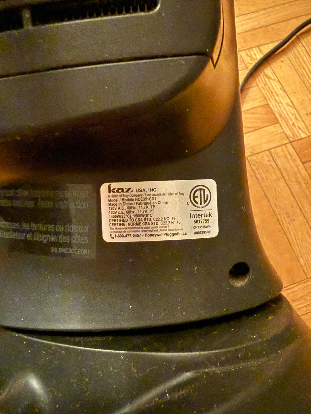Honeywell Ceramic Tower Heater - photo 2