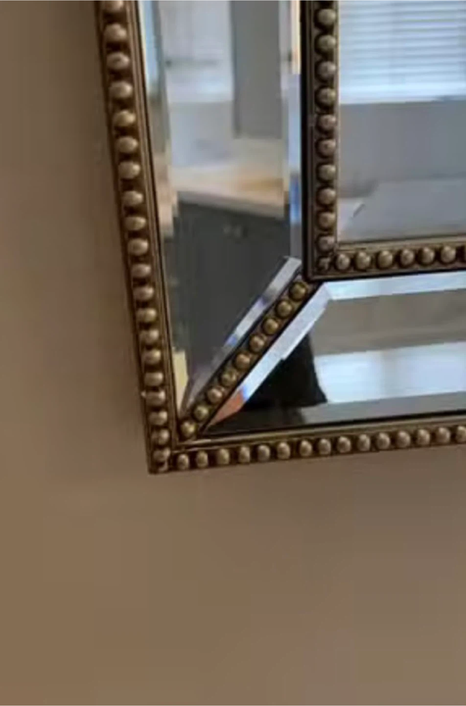Double Border Beaded Mirror - photo 2