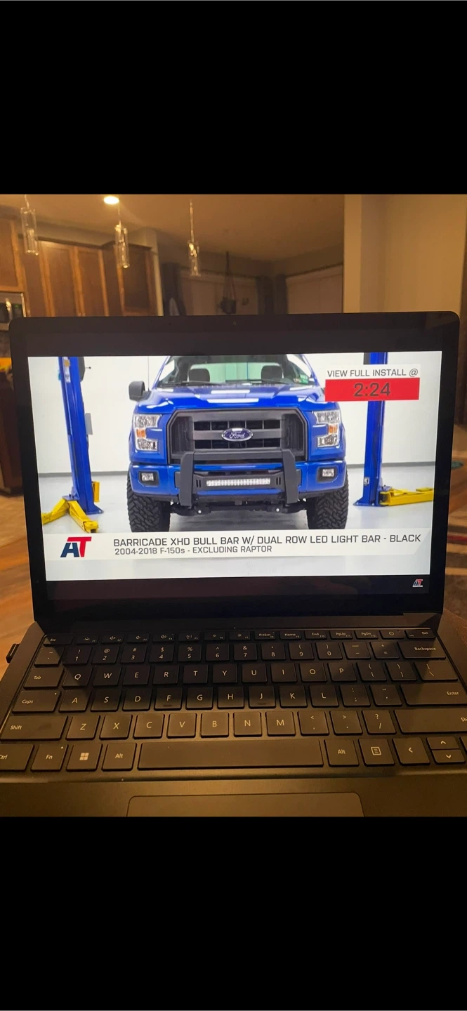 Barricade XHD Bull Bar with Dual Row LED Light Bar - Black - photo 2