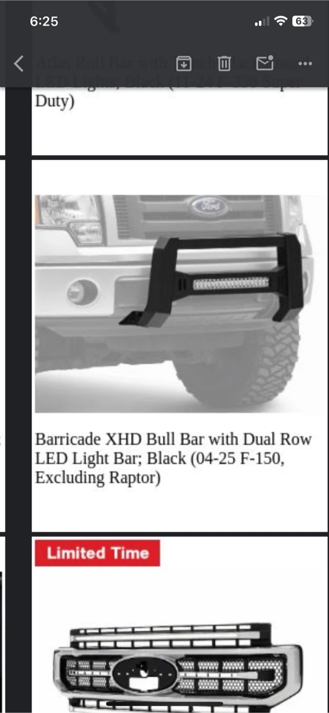 Barricade XHD Bull Bar with Dual Row LED Light Bar - Black